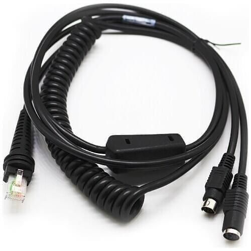 1900G 1200 1300G 1450G 3M PS2 Keyboard Wedge Coiled Cable for Honeywell 1900G 1200 1300G 1450G Compatible Scanner Data Line