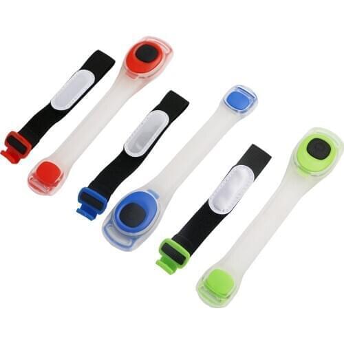 Multipurpose LED Luminous Shoe Clip Reflective Safety Belt Arm Strap Night Cycling Running Warning LED Armband Light