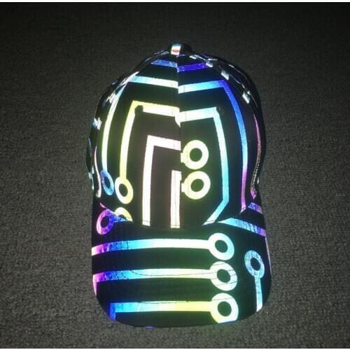 Reflective Baseball Cap Hat for Men Women Czapka Z Daszkiem Casquettes Gorra Beisbol Meska Night Run Fishing Circuit Snapback