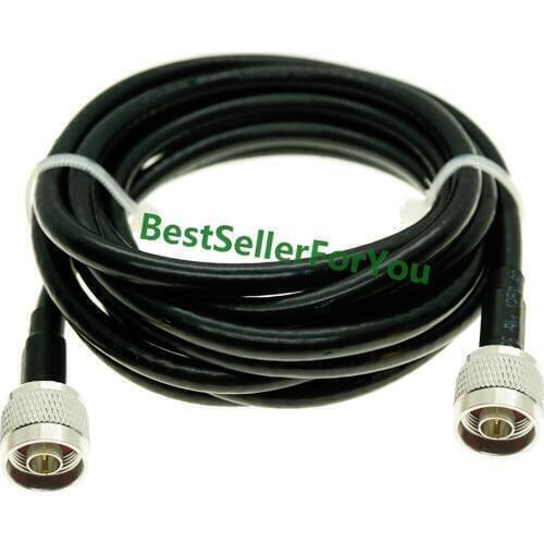 N Male to N Type Male connector RG58 RF Radio Test Jumper Patch Coax Cable
