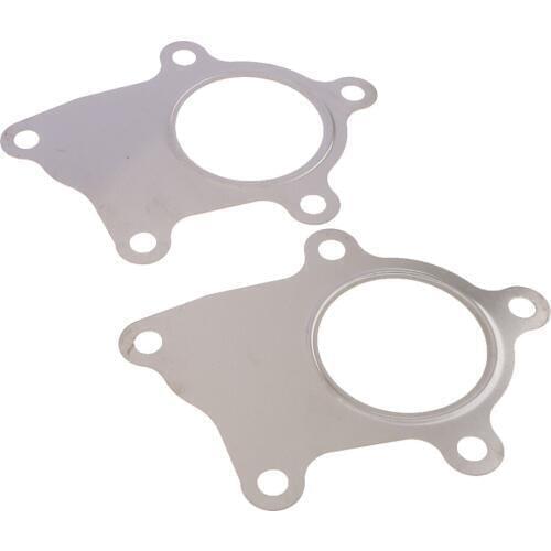 Turbine Flange Gasket 5 Bolt for Car DIY Part, High Temperature Resistance, 2Pack