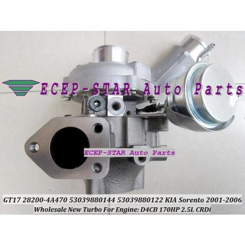 Free Ship BV43 28200-4A470 53039880144 53039880122 Turbo Turbocharger For KIA Sorento 2.5L CRDi 2001-06 For Hyundai D4CB Euro4