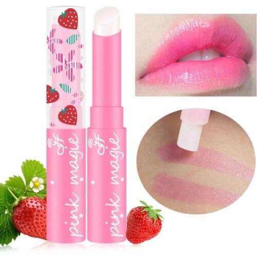 Cosmetics Moisturizing Lipstick Natural Strawberry Long Lasting Nourishing Lip Care Makeup Waterproof Cosmetics Lip Balm TSLM1