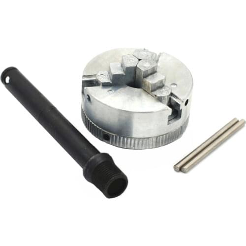 2" 45mm Three 3 Jaw Chuck 1.8~56mm /12~65mm Z011 Clamping for Mini Lathe with Two Lock Rods M12x1mm Threaded Back
