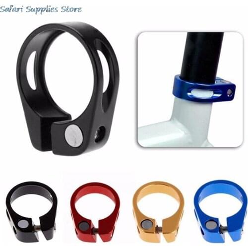 1Pc Mountain Bike Seat Pipe Clamp Road Bike 31.8 / 34.9mm Bicycle Seatpost Clamp Seat Post Tube Clip With 4 Color