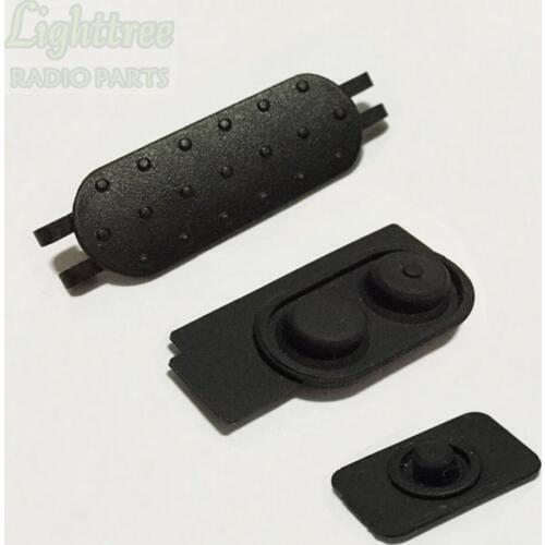 10setsX PTT Button And Rubber For Motorola DEP550 XIR P6620 P6600 P6620i