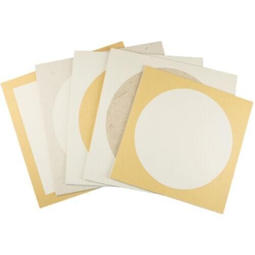 10pcs Chinese Ripe Rice Paper Card Thicken Watercolor Meticulous Painting Paper Cards Calligraphy Painting Mounting Paper Cards