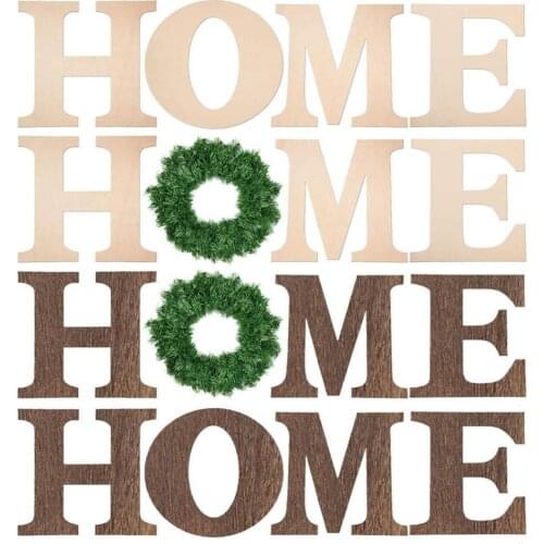 80% Hot Sale 4Pcs/Set Wooden HOME Letter DIY Handcrafted Pendant Wall Handicraft Ornament Home Decoration
