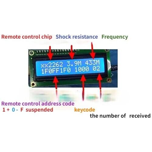 315MHz / 433MHz remote control analyzer