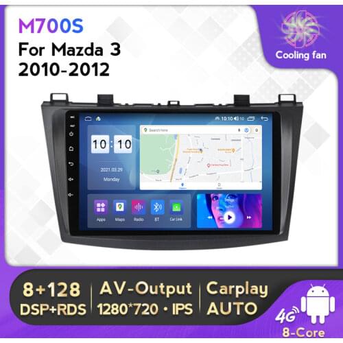 Android 10.0 6G+128G Car Radio Multimedia Player For Mazda 3 2010 2011 - 2013 Mazda3 Navigation GPS WI-FI Bluetooth NO DVD