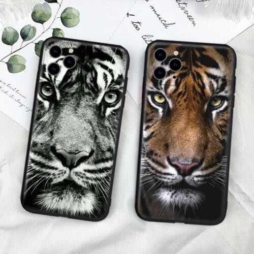 Luxury Tiger NEW Phone Case for iPhone 11 Pro 12 Mini XR X XS Max 8 7 6S Plus SE20 TPU Soft Silicone Case Covers iphone 11 case