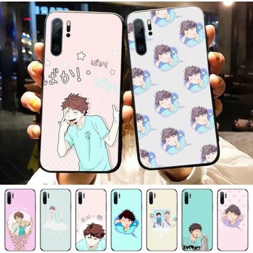Anime Haikyuu Oikawa Phone Case Funda For Huawei P40 P10 P20 P30 Lite 2016 2017 2019 plus pro P smart