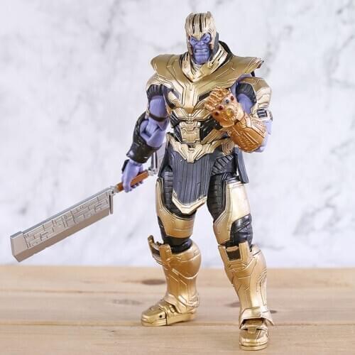 Avengers Endgame Thanos/ Ant Man with Weapon Infinity Gauntlet PVC Action Figure Collectible Model Anime Superhero Toy Doll Gift