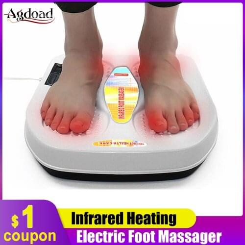 Electric Foot Massager Feet Muscle Stimulator Infrared Heating Kneading Massager Relieve Ache Pain Health Care Relaxation