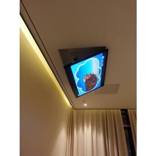 Eversion Motorized electric ceiling Led lcd tv lift mount hanger holder remote control function 110v-250v ,Fit for 32"-70" TV Ma