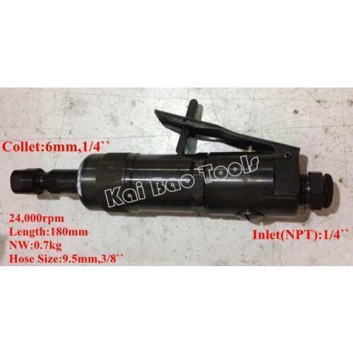 FG-26-10BF Type Pneumatic Die Grinder Precision Air Grinding Tools 24000rpm Collet 6mm 1/4`` High Quality (KB-26-20BF)