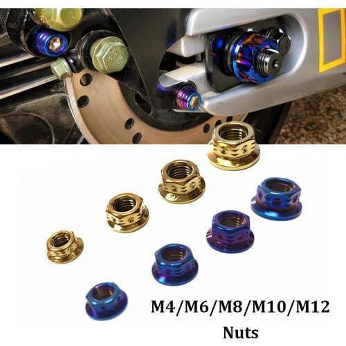M4/M6/M8/M10/M12 Motorcycle Electroplated Blue Gold Sleeve Nut 304 Stainless Steel Screws Bolt Head Cap Bolts Nuts Turn Buckle