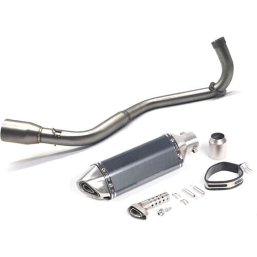For honda grom M3 MSX 125 MSX125 GROM Motorcycle exhaust muffler contact middle middle pipe slip-on with exhaust with stickers