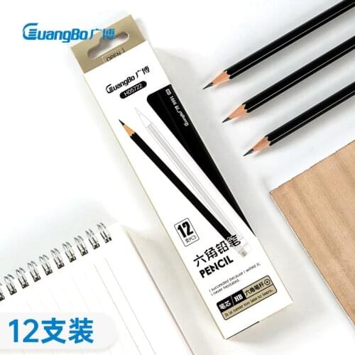 10pcs/set Kaco JOY Yuehui HB Pencil wooden pencils Black Hexagon KACOGREEN For Painting And Writing school office writing Pencil