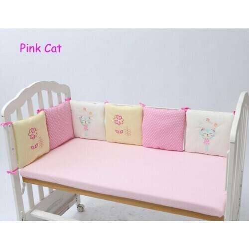6pcs 30*30cm Baby Bedding Set Cotton Crib Bed Linen Newborns Toddler Bed Bedding