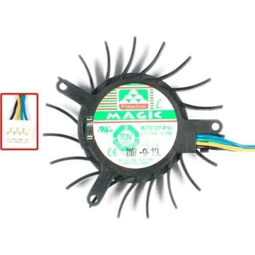 MAGIC MGT5012XF-W10 DC 12V 0.19A 4-wire Server Cooling Fan