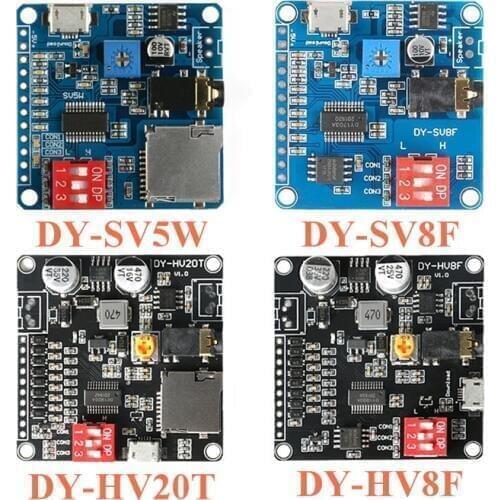 Voice Playback Module MP3 Music Player UART I/O Trigger Amplifier Board DY-SV17F DY-SV5W DY-SV8F DY-HV20T DY-HV8F For Arduino