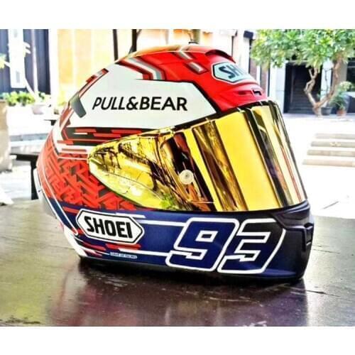 2019 new SHOEI motorcycle helmet X14 red ant anti-fog helmet racing motorcycle running helmet men and women