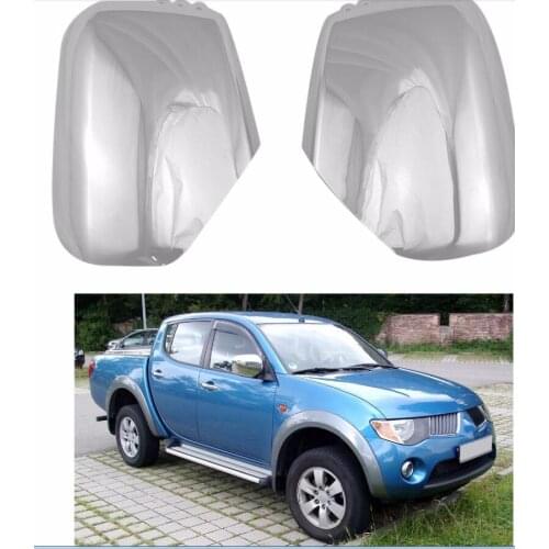 Novel style 2PCS ABS Chrome plated FOR Mitsubishi Triton L200 2005-2014 Pajero Sport 2011 door mirror covers Car modification