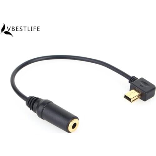 VBESTLIFE Mini USB Male to 3.5mm Jack Female Microphone Adapter Transfer Cable Wire For GoPro Hero 3 3+ 4 Sport Digital Camera