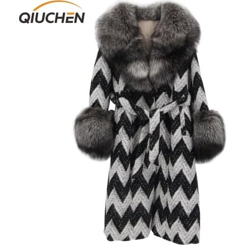 QIUCHEN Women's Wool Coats