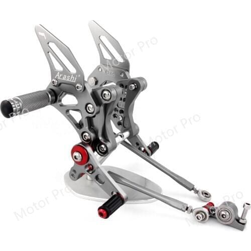 Adjustable Footrests For Ducati 848 EV0 2011 2012 2013 Motorcycle Accessories Foot Peg Rests Rearsets Pedal 848EVO 1098 1098S