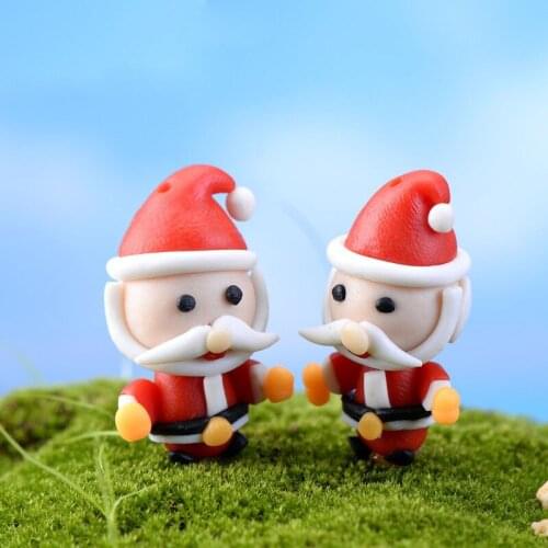 Christma Santa Miniature Fairy Garden Home Houses Decoration Mini Craft Micro Landscaping Decor DIY Accessories