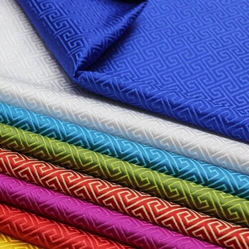 Width 29'' Chinese Style Silk Brocade Fabric By The Half Yard For Tang Costume Hanfu Pillow Material