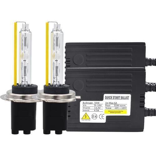 SKYJOYCE Car Headlight H7 Xenon Kit 55W H11 H7 H1 HB3 HB4 9012 D2H 5500K HID Headlight Bulb AC 55W Fast Bright HID Ballast Kit