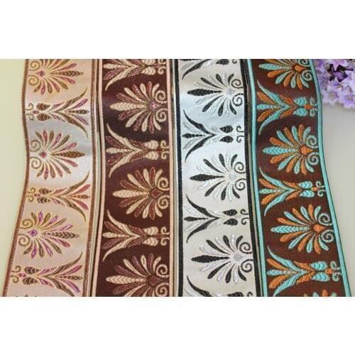 5yards/lot wide 6cm Woven Jacquard Ribbon classical design curtain and clothing accessory LS-9772