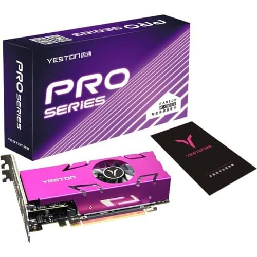 Yeston RX550-4G D5 LP Graphics Card Radeon Chill 4GB Memory GDDR5 128Bit 6000MHz VGA + HDMI + DVI-D GPU PC computer Video Card