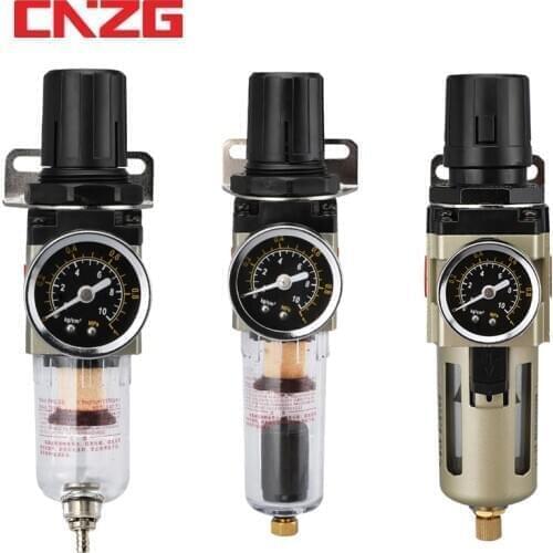 AW2000-02 1/4 SMC Type Air Filter Pressure Regulating Regulator Trap Oil Water Separator Source Processor for Compressor