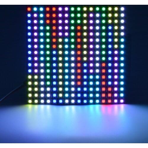 WS2812B RGB Flexible 16x16 Pixel Panel Matrix Screen WS2812B Led Module WS2812 IC Individually Addressable DC5V