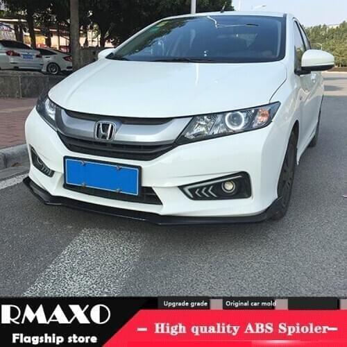 For Honda city Body kit spoiler 2015-2018 For Honda ABS Rear lip rear spoiler front Bumper Diffuser Bumpers Protector