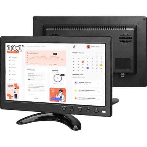 10.1 "1920*1200 lcd monitor 16:9 hdmi+VGA+BNC+usb+AVfor PC home TV CCTV medical industry microscope onboard PS3 PS4 XBOX switch