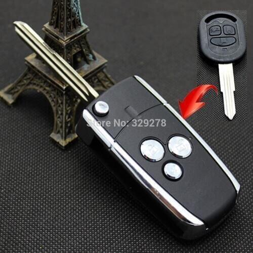 10pcs/lot Remote Flip Folding Key Shell Case Keyless Fob Fit For Buick Rendezvous Century Regal Pontiac