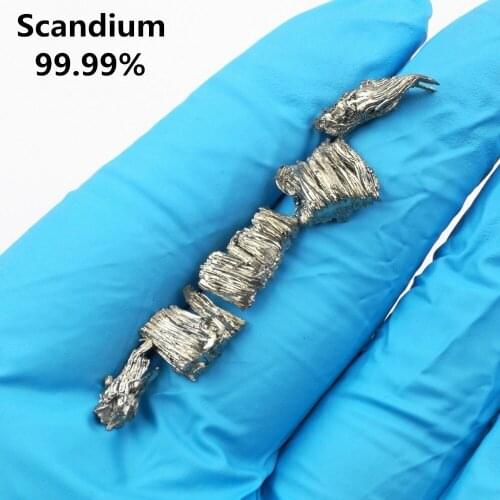 2g Scandium Metal 99.99% Pure Dendritic Crystalline for Element Collection