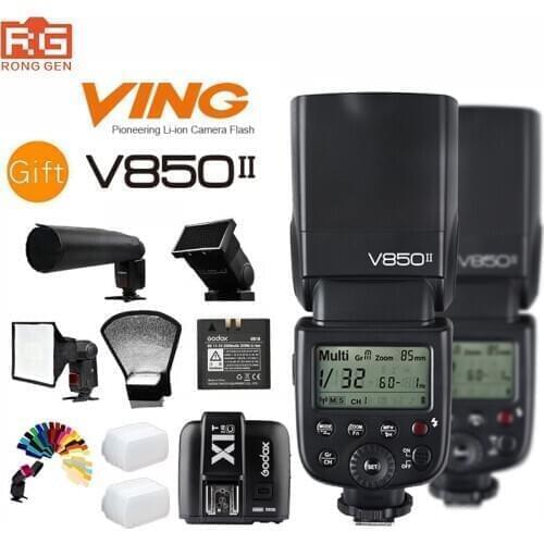 2x Godox V850II GN60 2.4G 1/8000s HSS Camera Flash Speedlight Speedlite +Trigger For Canon Nikon Sony Fuji Olympus