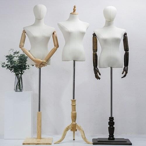 3style Wood Hand Color Female Full Head Mannequin Body Stand Wedding Dress Sewing Base Flexible Women,Adjustable Rack 1PC D398