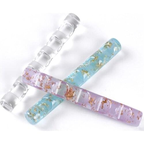 5 Grids Acrylic Clear Nail Brush Rack Shelf Painting Pen Rest Holder Stand Colorful UV Gel Brush Display Holder