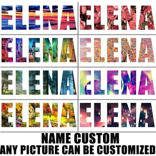 Huacan 5d DIY Full Square/Round Diamond Painting Name Photo Custom Diamond Embroidery Letter Mosaic Sale Picture Needlework Gift