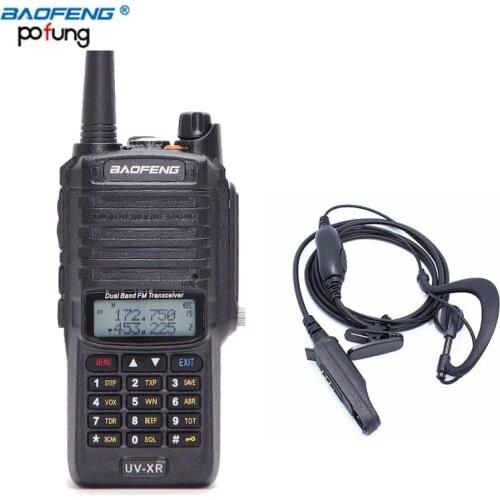 Baofeng UV-XR 10W High Power 4800mAh Battery IP67 WaterProof Antidust Dual Band Walkie Talkie Two Way Radio+One Earpiece