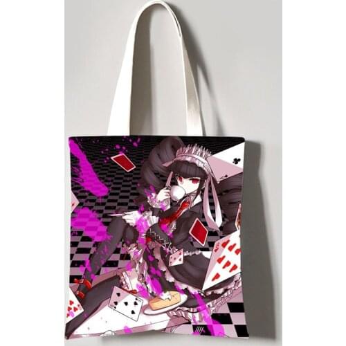 Danganronpa V3 shopping bag All color printed canvas cotton shopper jute bag Yasuhiro taeko bag Shoulder Bag