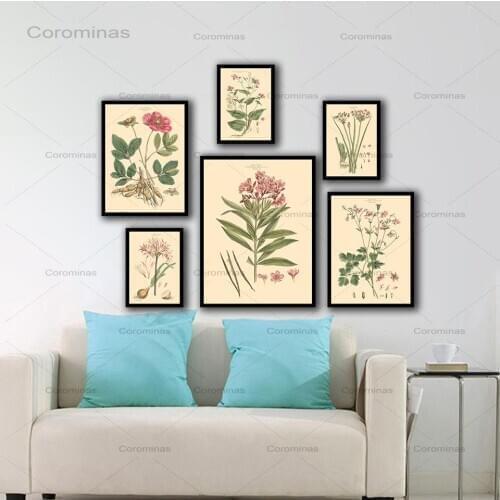 Decoration Nordic Watercolor Style Cuadros Posters And HD Prints Wall Art Canvas Painting Pictures Flowers Canvas For Living Roo