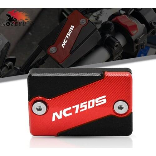 For HONDA NC750X/S 2014-2018 2017 2016 2015 NC 750X CNC Accessories Aluminum Motorcycle Red/Black Front Brake Fluid Cap Cover